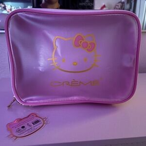 Crème Pink Hello Kitty Cosmetic Bag